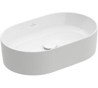 Villeroy und Boch Collaro poser 4A1956RW sans trop-plein, 56x36cm, pierre blanche C-plus