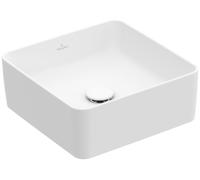 Villeroy und Boch Collaro poser 4A2138RW sans trop-plein, 38x38cm, pierre blanche C-plus