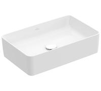 Villeroy & Boch Collaro lavabo à poser, 560 x 360 mm, sans trou pour robinet, sans trop-plein, non enterré, 4A2056, Coloris: blanc-alpin - 4A205601