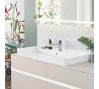 Villeroy & Boch Collaro 4A338GR1 avec trop-plein, fond sablé, 80×47 cm, blanc C-plus