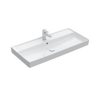 Villeroy & Boch Collaro lavabo 4A33A5R1 blanc c-plus, avec robinet et trop-plein, 100x47cm