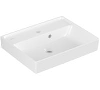 Villeroy & Boch Collaro lave-mains, 1 trou pour robinet, avec trop-plein, non rectifié, 500x400mm, 433450RW, Couleur: Blanc pierre CéramiquePlus