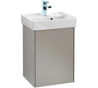 Villeroy & Boch Collaro meuble à lavabo 410x546x344 mm, 1 porte charnière à gauche, C00500VJ, Couleur: Carcasse avant : Chêne nordique, poignée : Gris doux