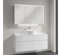 Villeroy & Boch Collaro Meuble avec vasque à poser et armoire de toilette My View Now, 5A5840R1+A95700DH+A4551200, My View Now