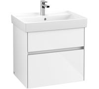 Villeroy & Boch Collaro meuble sous-lavabo - 60,4x54,6cm - 2 tiroirs Glossy white C00900DH