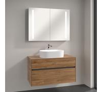 Villeroy & Boch Collaro Vasque avec meuble Embrace et armoire de toilette My View 14, 4A1956R1+A95600RH+A4221000, My View 14