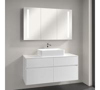 Villeroy & Boch Collaro Vasque avec meuble Embrace et armoire de toilette My View 14, 4A2056R1+A95700DH+A4231200, My View 14