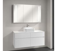Villeroy & Boch Collaro Vasque avec meuble Embrace et armoire de toilette My View 14, 4A2138R1+A95700DH+A4231200, My View 14