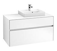 Villeroy & Boch Collaro Villeroy & Boch C01500MS 100x54.8x50cm, lavabo droit, White Matt