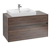 Villeroy & Boch Collaro Villeroy & Boch C01700VH 100x54.8x50cm, meuble-lavabo gauche, Arizona Oak