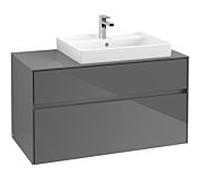 Villeroy & Boch Collaro Villeroy & Boch C01800FP 100x54.8x50cm, vasque droite, Glossy Grey