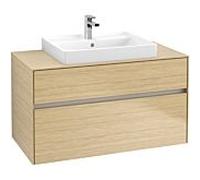 Villeroy & Boch Collaro Villeroy & Boch C01900VJ 100x54.8x50cm, lavabo central, Nordic Oak