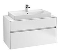 Villeroy & Boch Collaro Villeroy & Boch C02000MS 100x54.8x50cm, lavabo au milieu, White Matt