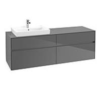 Villeroy & Boch Collaro Villeroy & Boch C02200FP 160x54.8x50cm, lavabo gauche, Glossy Grey