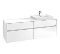 Villeroy & Boch Collaro Villeroy & Boch C02300MS 160x54.8x50cm, lavabo droit, White Matt