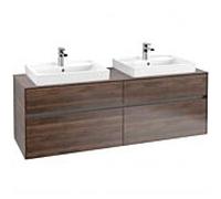 Villeroy & Boch Collaro Villeroy & Boch C02400VH 160x54.8x50cm, pour 2 Waschtische , Arizona Oak