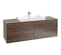 Villeroy & Boch Collaro Villeroy & Boch C02800VH 160x54.8x50cm, lavabo au milieu, Arizona Oak