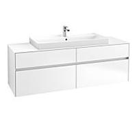 Villeroy & Boch Collaro Villeroy & Boch C03100MS 160x54.8x50cm, lavabo au milieu, White Matt