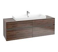 Villeroy & Boch Collaro Villeroy & Boch C03100VH 160x54.8x50cm, lavabo au milieu, Arizona Oak