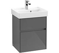 Villeroy & Boch Collaro Villeroy & Boch vasque C00600FP 46x54.6x37.4cm, Glossy Grey