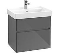 Villeroy & Boch Collaro Villeroy & Boch vasque C00900FP 60.4x54.6x44.4cm, Glossy Grey