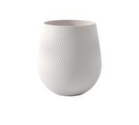Villeroy & Boch Collier Blanc Vase Carré n°1, 20,5x20,5x22,5 cm, Porcelaine Premium, Blanc