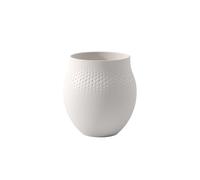 Villeroy & Boch Collier Blanc Vase Perle n°1, 16,5x16,5x17,5 cm, Porcelaine Premium, Blanc