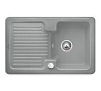 Villeroy & Boch Condor évier encastrable 674502SL avec garniture de vidage et actionnement excentrique, Pierre