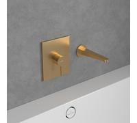 Villeroy & Boch Bec pour mitigeur de baignoire Conum TVT12700300076 montage mural doré