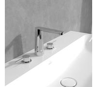 Mitigeur lavabo 3 trous VILLEROY ET BOCH Conum sans tirette Chrome
