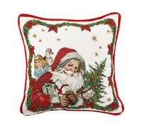 Villeroy & Boch - Toy's Fantasy Coussin réversible Gobelin, Coussin Motif de Père Noël, Multicolore, 45 x 45 x 6,5 cm, Coton, Lavable en Machine
