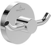 Villeroy & Boch - Crochet porte-serviettes double Elements Tender - chromé rond 76×54×32 mm