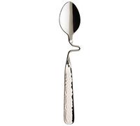 Villeroy & Boch - Cuillère à Café Newwave Caffè, Petite Cuillère au Design Ondulé Newwave en Inox de Qualité, Compatible Lave-Vaisselle, 17,5 cm, Argenté/Platine