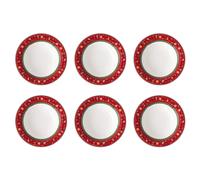 Villeroy & Boch de Jouet Delight Specials Plat Bas Set 6 Pièces Rouge Rond 23