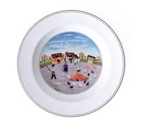 Villeroy & Boch Design Naif Assiette creuse "Basse-cour", 21 cm, Porcelaine Premium, Blanc/Multicolore