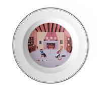 Villeroy & Boch - Design Naif Assiette Creuse "Cheminée" 21 Cm, Garanti Lave-Vaisselle, Compatible Micro-Ondes, Vaisselle, Soupe, Bol Ceramique, Porcelaine Premium, Blanc/Multicolore