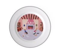 Villeroy & Boch - Design Naif Assiette Plate "Cheminée" 27 Cm, Garanti Lave-Vaisselle, Compatible Micro-Ondes, Vaisselle, Porcelaine Premium, Rouge