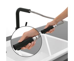 Villeroy & Boch Douchette pour mitigeur de cuisine Steel Shower, 96970506,