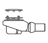 Villeroy & Boch Bonde TempoplexPlus 92260068 compact pour receveur de douche Ø 90 mm blanc