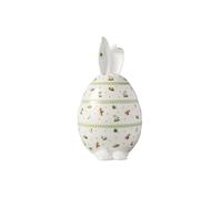 Villeroy & Boch - Easter Delight boîte ronde en forme d’œuf, porcelaine Premium, trois pièces, motifs de Pâques rétro, détails dorés, boîte de rangement décorative pour bonbons et petits en-cas