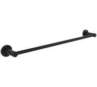 Villeroy & Boch Elements - porte-serviettes Tender, porte-serviettes de bain pour montage mural, en zinc, sèche-serviettes de bain rond, longueur 654 mm, noir mat