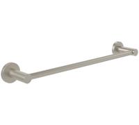 Villeroy & Boch Elements - porte-serviettes Tender, porte-serviettes de bain pour montage mural, en zinc, sèche-serviettes de bain rond, longueur 504 mm, nickelé brossé mat