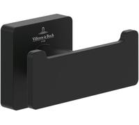 Villeroy & Boch Elements Striking crochet double à serviette, carré - Noir