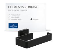 Villeroy & Boch - Porte-rouleau Elements Striking TVA152014000K5 135x45x93 sans couvercle noir mat