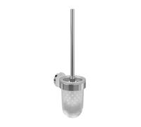 Villeroy & Boch Ensemble porte-brosse WC Elements Tender verre dépoli chromé
