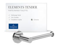 Villeroy & Boch Porte-papier Elements Tender TVA15101400061 177×54×83 mm chromé sans couvercle