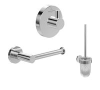 Villeroy & Boch Elements Tender Set d'accessoires (3 en 1), Rond - Chrome