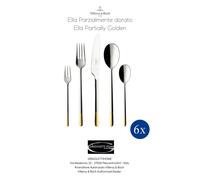 VILLEROY & BOCH - Ella Partiellement Doré Couverts 30 Pièces Revendeur
