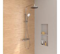 Villeroy & Boch Embrace Colonne de douche en applique avec mitigeur thermostatique, douche de tête Ø 230 mm, TVS10801100061,