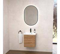 Villeroy & Boch Embrace Meuble avec lave-mains et miroir, 4306FFR1+B90700RH+A4716000,